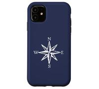 Compass Rose (Vintage White) Boat & Sail Case for iPhone 11