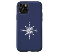 Compass Rose (Vintage White) Boat & Sail Case for iPhone 11 Pro