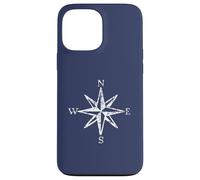 Compass Rose (Vintage White) Boat & Sail Case for iPhone 13 Pro Max