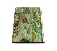 Compass Roses Notebook A5, Pu Leather Notebooks A5, Lined Paper Shorthand Notebook 180Pages/90Sheets, Notepads for Office, Notes Book for Note Taking, College Supplies Journal Diary