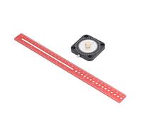 Compass Scriber 360° Aluminum Alloy Dual Scale Ruler, Woodworking Scribing Tool with Metric and Inch Markings, Compact Compass Ruler for Drawing Circles Parallel Lines