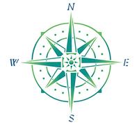 Compass Stencil - 26.5 x 26.5cm (L) - Reusable Ocean Nautical Seashore Wall Stencil Template