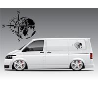 Compass Sticker Compass Rose Sticker Wind Rose Sticker 4x4 Navigation Van Vinyl Sticker Caravan Motorhome Campervan Truck Camper Van Large Car Bodywork Decal Mountain Compass Black