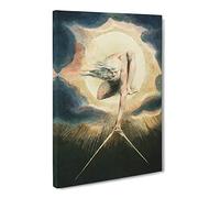 Compass To The Earth By William Blake Canvas Print | Gallery Wrapped 30mm Frame Wall Art | 24x16 inches | Ready to Hang | Classic Picture | Living Room Bedroom Lounge Office