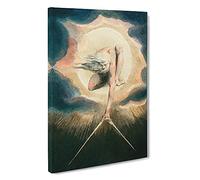Compass To The Earth By William Blake Canvas Print | Gallery Wrapped 30mm Frame Wall Art | 30x20 inches | Ready to Hang | Classic Picture | Living Room Bedroom Lounge Office