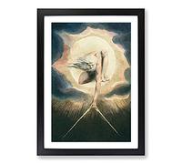 Compass to The Earth by William Blake Framed Print | A2 Black Framed Wall Art | Ready to Hang | Modern Nature Picture | Living Room Bedroom Lounge Office
