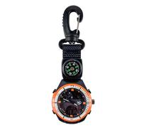 Compass Watch For Men - Backpack Fob Watch | Glow In The Dark Compass, with Carabiner, For Outdoor Hiking Backpacking Sports Mountaineering Adventure Men Women