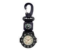 Compass Watch - Portable, Waterproof, Glow in the Dark Navigation Design, Shockproof Construction, Lightweight Carabiner Structure, Reliable Outdoor Directional Equipment for Hiking,