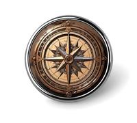 Compass Wind Road Map Blank Round Badges Round Badge DIY Pin Back Buttons Clear Button Pins for Craft Projects Badge Making Accessories