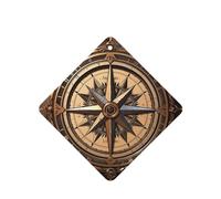 Compass Wind Road Map Car Air Fresheners Cards 4 Pcs Long Lasting Car Fresheners Gifts for Men Women Auto Aromatherapy Tablets Hanging Scented Card Rearview Mirror Pendant - Lavender Scent