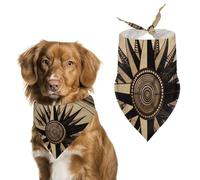 Compass Wind Road Map Dog Bandanas for Feeding Grooming, Triangle Pet Bibs for Cats & Dogs Washable Fashion Pets Scarf for Party Travel 27.6 X 11.8 Inch
