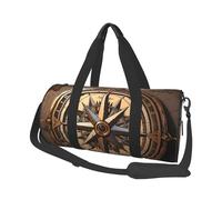 Compass Wind Road Map Duffel Bags for Women Men, Foldable Travel Totes Bag for Airplane Essentials, Weekender Overnight Bags Large Sport Gym Bag Carry On Luggage Bag with Strap