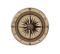 Compass Wind Road Map Refrigerator Magnets, 2 Inch Round Metal Fridge Magnet for Whiteboard & Office, Decorative Kitchen Magnets for Photos, Notes, Shopping List