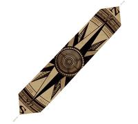 Compass Wind Road Map Table Runner for Dining Table, Short Plush Runners Washable & Durable Tablerunner Modern Home Decor for Wedding, Kitchen, Holiday 200*33cm