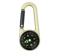 Compass with Carabiner | One-Sided Compass with Carabiner | Survival Tool with Luminous Function Practice on the Field, Mountaineering