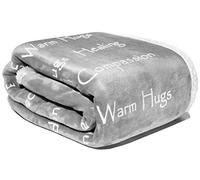 Compassion Blanket - Warm Hugs & Positive Energy Gift for Men, Women & Children - Healing Thoughts Positive Energy Courage Soft Fluffy Comfort & Caring (50 x 65 Silver Gray)