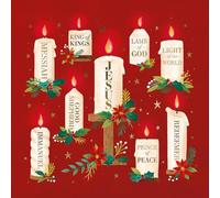 Compassion Christmas Card: Candles/Names of Jesus (pack of 10)