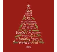 Compassion Christmas Card: Isaiah 9:6 Prince of Peace Tree (pack of 10)