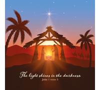 Compassion Christmas Card: Stable Scene/The Light Shines (pack of 10)