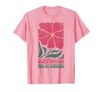 Compassion Has No Borders Boho Floral Empathy T-Shirt