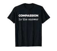 Compassion is The Answer Value Graphic T-Shirt, Men, Black, M