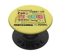 Compassionate Caring Teacher - School Teacher Appreciation PopSockets Adhesive PopGrip