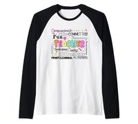 Compassionate Caring Teacher - School Teacher Appreciation Raglan Baseball Tee