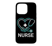 Compassionate Nurse Heart Stethoscope Faith Symbol Case for iPhone 15 Pro Max
