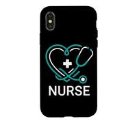 Compassionate Nurse Heart Stethoscope Faith Symbol Case for iPhone X/XS