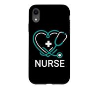 Compassionate Nurse Heart Stethoscope Faith Symbol Case for iPhone XR