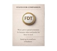 Compassions-themed lapel pins/badges Care and Emotional Badge, As the pic show, Metal, no gemstone