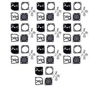 Compasty 10 Sets of Carburettor Repair Kit RB-100 Trimmer Parts Diaphragm Gasket for HS45 FS55 FS38 BG45 MM55 4137 C1Q