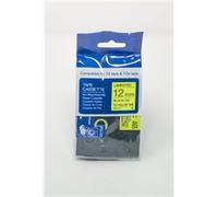 Compat Brother PTouch TZeC31 Black on Fluorescent Yellow Lbl Cassette