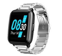 Compatiable for Ufit Band, L:vBu Quick Release Stainless Steel Metal Replacement Straps for UMIDIGI UFit Smartwatch (Silver)