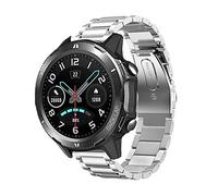 Compatiable for Uwatch GT Band, LvBu Quick Release Stainless Steel Metal Replacement Straps for UMIDIGI Uwatch GT/Uwatch 3 / UMIDIGI UFit Smartwatch (Silver)