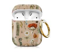 Compatiable with Airpod 1&2 Case,Hard Protective Shell with Keychain, Stylish Design AirPod Case Cover,Ideal for Women Girls, Wireless Charging Supported(Mushroom Forest)