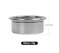 Compatibie for IKAPE Precision Extraction， Coffee Filter Basket Matrix, Stainless Steel Espresso Filter Basket for Bottomless Portafilter(Silver 58MM (18g))