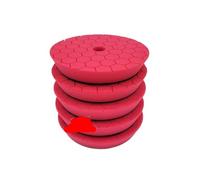 Compatibie for Sharkfox 5/6Mix， Color Car Polishing Pads Spong Buffing Polish Pad， with Hook&Loop，Compatibie for Daroga Car Buffer Polisher Polishing Pad(Red x 5pcs,6Inch(150mm))