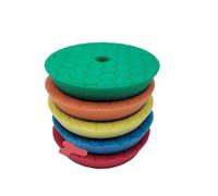 Compatibie for Sharkfox 5/6Mix， Color Car Polishing Pads Spong Buffing Polish Pad， with Hook&Loop，Compatibie for Daroga Car Buffer Polisher Polishing Pad(Mixed 25pcs,5Inch (125mm))