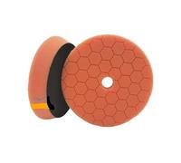 Compatibie for Sharkfox 5/6Mix， Color Car Polishing Pads Spong Buffing Polish Pad， with Hook&Loop，Compatibie for Daroga Car Buffer Polisher Polishing Pad(Orange x 2pcs,5Inch (125mm))