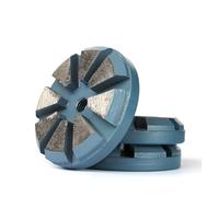 Compatibie for Z-LEAP 3" Diamond Polishing Pad， Concrete Floor Grinding Disc， 8 Segments 8mm Thick Abrasive Wheel ，Metal Bond Wet Use for Polisher(1 Piece,30)