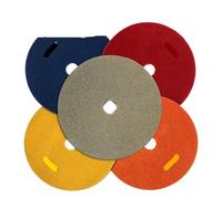 Compatibie for Z-LEAP 4pcs 6" ，Electroplated Diamond Polishing Pads， 150mm Sanding Discs Wet Use(400)