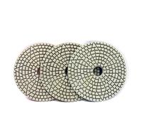 Compatibie for Z-Lion 3 Step Polishing Pad 4 Inch 100mm, Abrasive Disc Wheel Diamond Tool, for Stone Marble Granite Tile Flexible Grinding