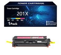 Compatible 201X 201A CF400X CF401X CF402X CF403X for HP Toner Cartridge Replacement for HP Color LaserJet Pro M252dw M252n MFP M277dw M277n M274n Printer ,Magenta-1 Pack