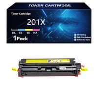 Compatible 201X 201A CF400X CF401X CF402X CF403X for HP Toner Cartridge Replacement for HP Color LaserJet Pro M252dw M252n MFP M277dw M277n M274n Printer ,Yellow-1 Pack