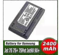 Compatible 21.6V 5.0Ah Li Ion Battery for Samsung Jet 90 Jet 75 Pet Cordless Vacuum VCA SBT90 2400mAh