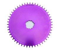 Compatible 3-Bolt Direct Mount AERO Chainring Narrow-Wide Closed Guard Purple for SRAM GXP Road Gravel Bikes(48T)