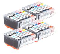Go Inks C-525 & C-526 Ink Cartridges to replace Canon PGI-525 & CLI-526 Compatible / non-OEM for PIXMA Printers (20 Pack), Multi-Colour (Black, Cyan, Magenta, Yellow),. High Capacity (XL)