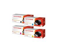 Compatible 4 Toner Cartridge Set For Hp Colour Laserjet 1600 2600n 2605 124a
