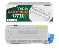 Compatible 43866104 43866103 43866102 43866101 High-Capacity Toner Cartridge, Works for OKI C710dn C710dtn C710n Printers Yellow*1